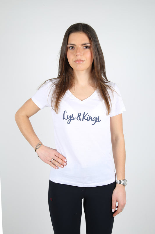 T-shirt col V Lys & Kings